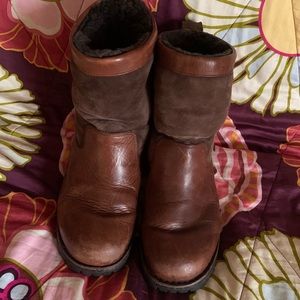 Men’s Ugg Leather Sheepskin Boots